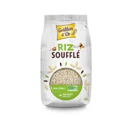 GRILLON D'OR Riz Complet Soufflé Sans Sucres Ajoutés Bio 200g