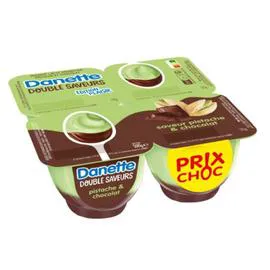 DANONE Dessert Lacté Pistache Choco 4x125g
