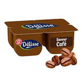 MARQUE REPÈRE, DÉLISSE Crème dessert Café 4x125g
