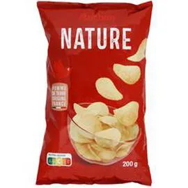 AUCHAN Chips nature à l'huile de tournesol 200g