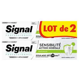SIGNAL Dentifrice Sensibilité Fraicheur 2x75ml