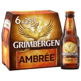 GRIMBERGEN Bière d'Abbaye Ambrée 6x25cl