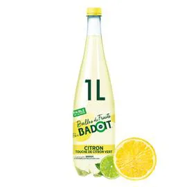 BADOIT Eau gazeuse Bulles de fruits aromatisée citron citron vert 1l