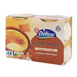 MARQUE REPÈRE, DÉLISSE Préparation pour crème brûlée 4x100g