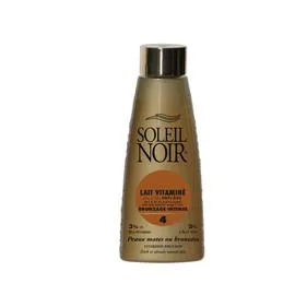 SOLEIL NOIR Lait Vitaminé Bronzage Intense 4 Peaux mates ou Bronzées 200ml