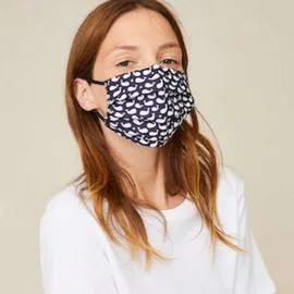 MONOPRIX FEMME Cat 1 - Ruko Masques en Tissu Lavables Enfants Imprimé Baleines TU Lot x2 l'unité