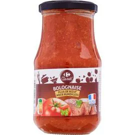 CARREFOUR CLASSIC' Sauce Bolognaise plus de boeuf 420g