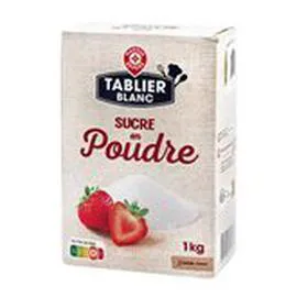 MARQUE REPÈRE, TÉVA Sucre poudre en poudre Bec verseur 1kg