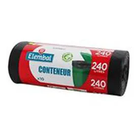 MARQUE REPÈRE, ELEMBAL Sacs poubelle 240L x10