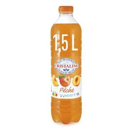 CRISTALINE Eau aromatisée pêche 1,5l