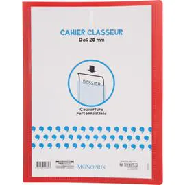 MONOPRIX MAISON Cahier Classeur A4, Couverture Personnalisable l'unité