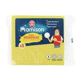 MARQUE REPÈRE, MAMISON Carré pour la vaisselle x5 x5