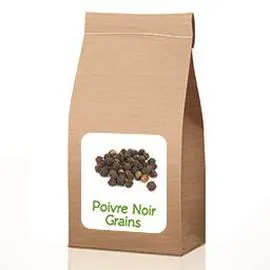 JUSTE BIO Poivre noir en grains BIO en vrac 100g