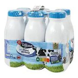 MARQUE REPÈRE, DÉLISSE Lait demi-écrémé UHT - Bouteille 6x50cl