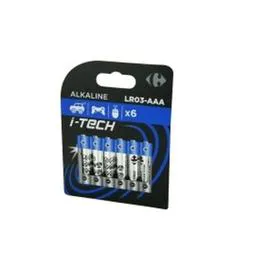 CARREFOUR Lot de 4 Piles Lr03/Aaa I-Tech Crf l'unité
