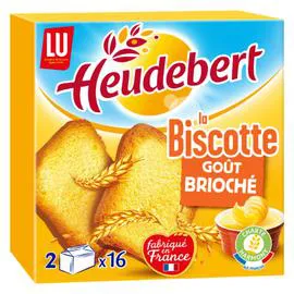 LU, HEUDEBERT Biscottes goût brioché 290g