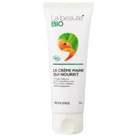 LA BEAUTÉ BIO Crème main nourissante Abricot 75ml