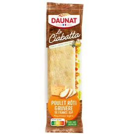 DAUNAT Sandwich Ciabatta poulet rôti 200g