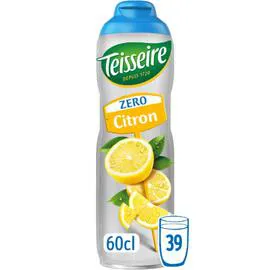 TEISSEIRE Boisson concentrée de citron sans sucres 60cl