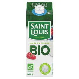 SAINT LOUIS Sucre en poudre de betteraves Bio 650g