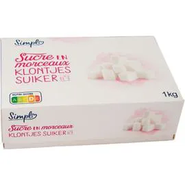 CARREFOUR SIMPL Sucre en morceaux n°4 1kg