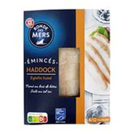 MARQUE REPÈRE, RONDE DES MERS Emincés de Haddock fumé MSC 100g