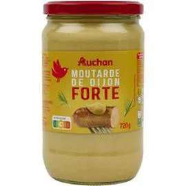 AUCHAN Moutarde de Dijon forte en bocal 720g
