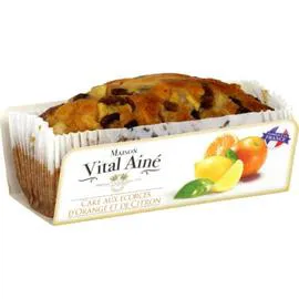 VITAL AINÉ Cake écorces orange/citron 340g