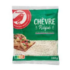AUCHAN Fromage de chèvre râpé 150g