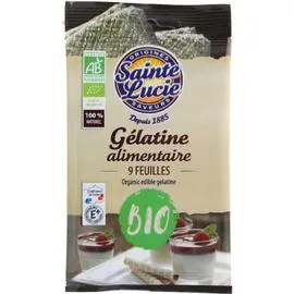 SAINTE LUCIE Gélatine bio alimentaire 9x1,2g