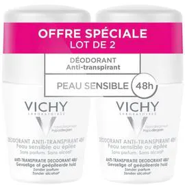 VICHY LABORATOIRES Déodorant peau sensible/épilée 2x50ml
