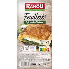 MONIQUE RANOU Feuilletés épinards chèvre 2x140g