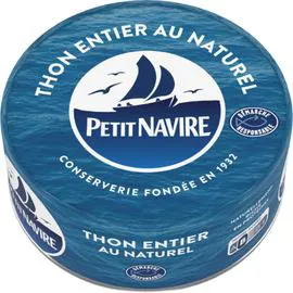 PETIT NAVIRE Thon à albacore naturel 185g