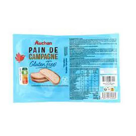 AUCHAN MIEUX VIVRE Pain de campagne sans gluten 260g