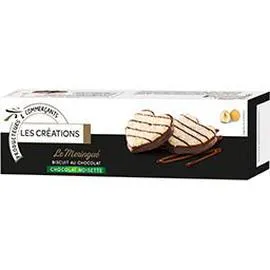 LES CRÉATIONS Le Meringué biscuit au chocolat suisse chocolat noisette 90g
