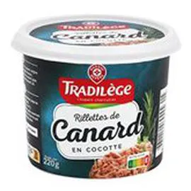 MARQUE REPÈRE, TRADILÈGE Rillettes de canard 220g