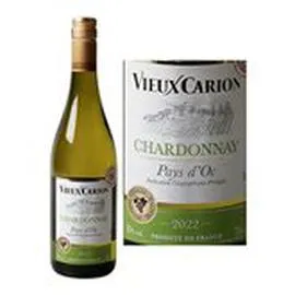 MARQUE REPÈRE, VIEUX CARION Vin blanc Pays d'Oc Chardonnay IGP 75cl
