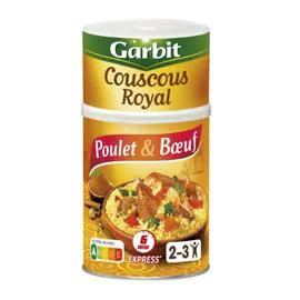 GARBIT Plat cuisiné couscous royal poulet boeuf 980g