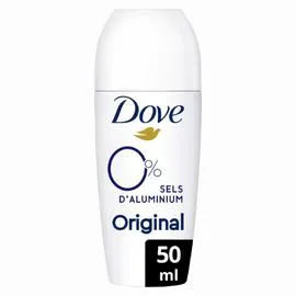 DOVE Déodorant bille Original 0% 50ml