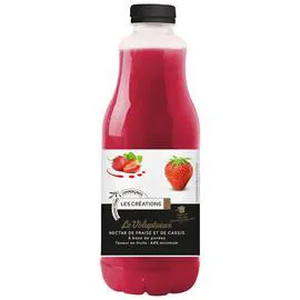 LES CRÉATIONS Le Délicieux nectar de fraise et de sureau 1l