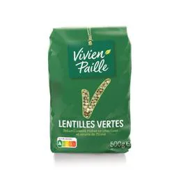 VIVIEN PAILLE Lentilles vertes 500g