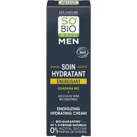 LÉA NATURE, SO'BIO ÉTIC Crème Visage Soin Hydratant Energisant au Jus d'Aloe Vera Bio 50ml