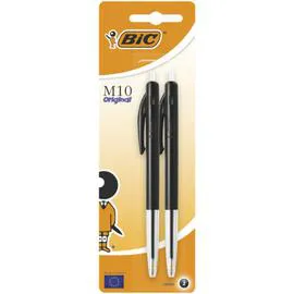 BIC Stylos bille M10 Clic Noir x2
