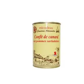 MICOULEAU Confit de Canard aux pomme de terre sarladaises 380g