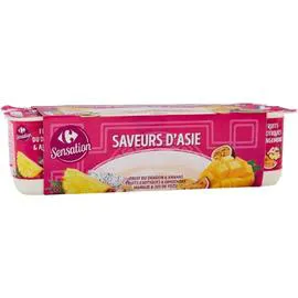 CARREFOUR SENSATION Yaourt saveurs d'Asie 8x125g