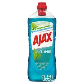 AJAX Nettoyant Ménager Sol & Multi-Usage Purifie L'Air À L'Eucalyptus Eco Responsable 1,5l