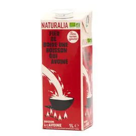 NATURALIA Boisson avoine Sans sucre Ajouté 1l