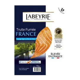 LABEYRIE Truite fumée au bois de hêtre 120g
