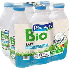 PÂTURAGES BIO Lait demi-écrémé BIO 6x1l