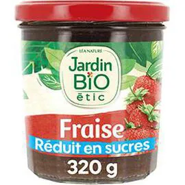 LÉA NATURE, JARDIN BIO ÉTIC Confiture extra 60% de fraise 320g